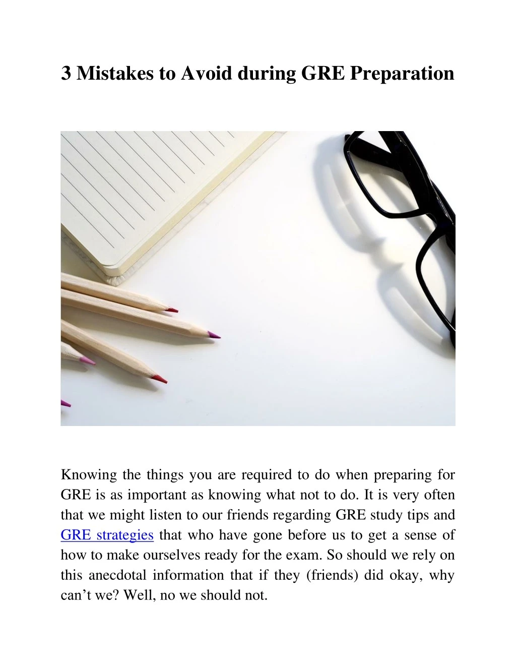 3 mistakes to avoid during gre preparation