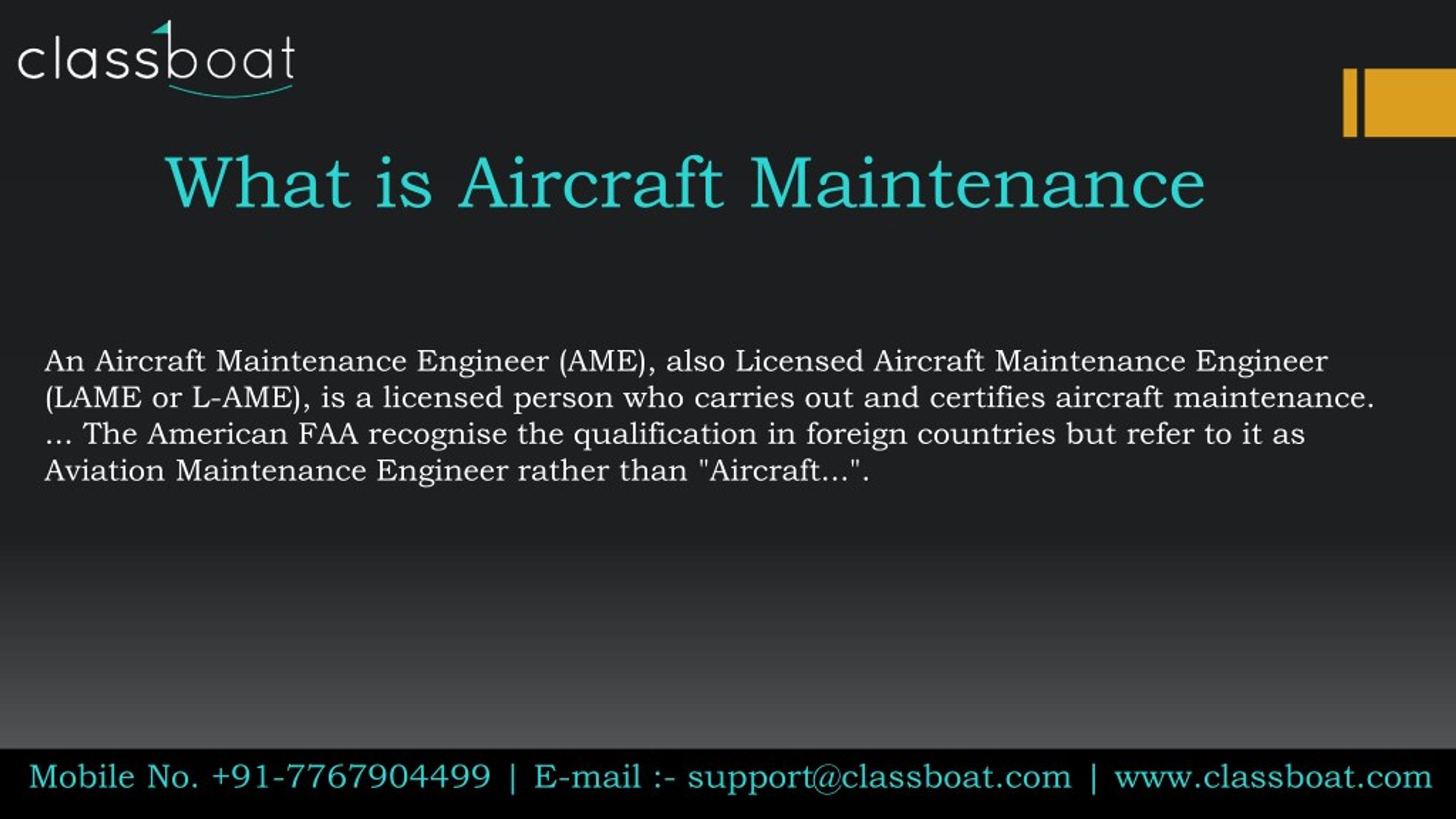 PPT - Top aircraft maintenance engineering colleges in mumbai ...