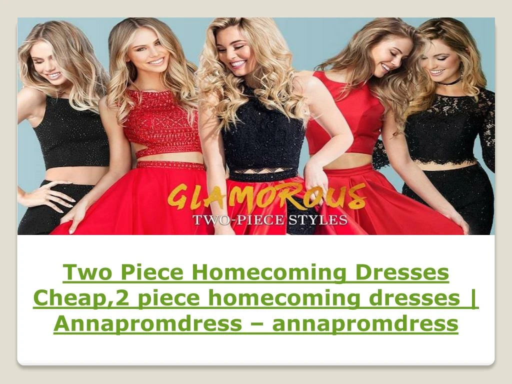 two piece homecoming dresses cheap 2 piece