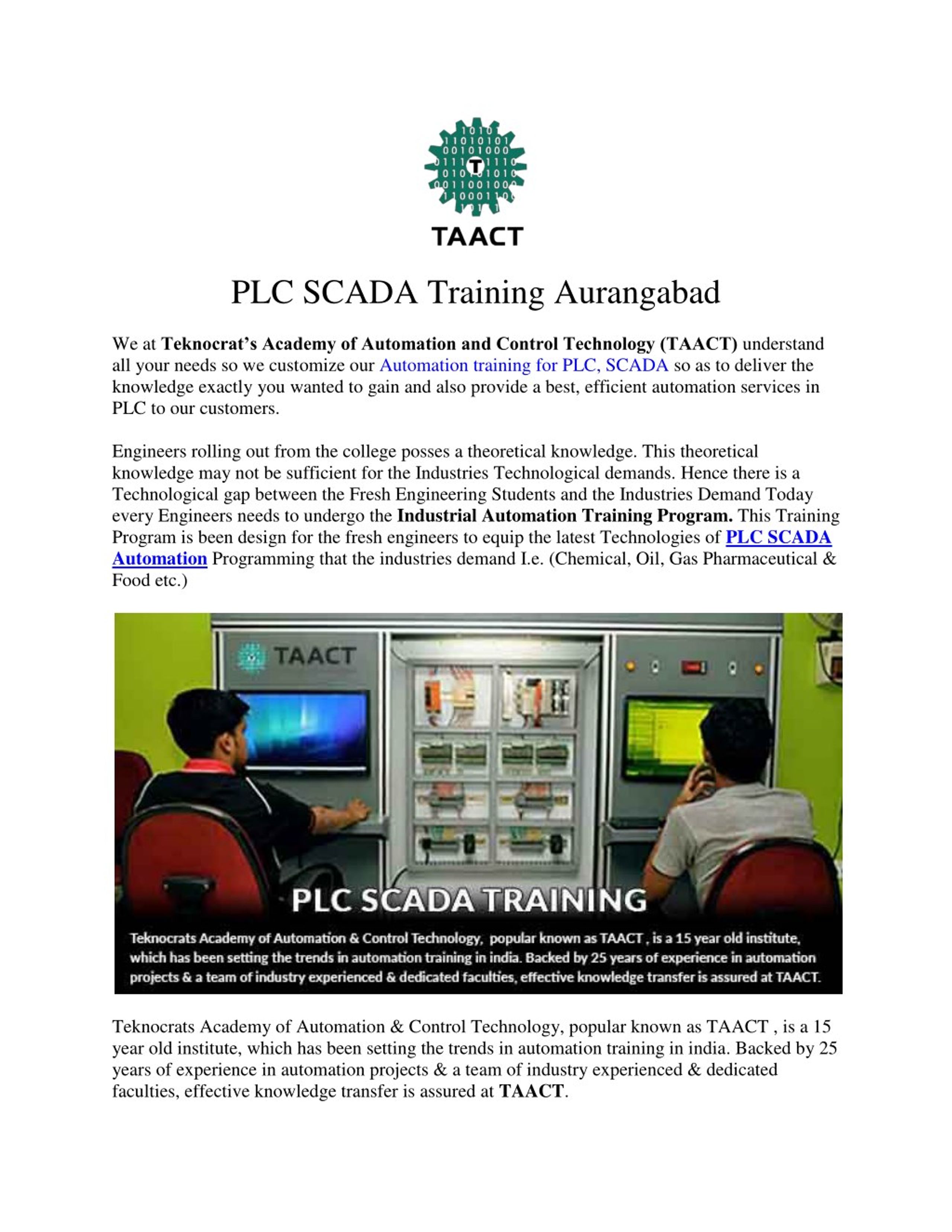 PPT - PLC SCADA Training Aurangabad PowerPoint Presentation, free ...