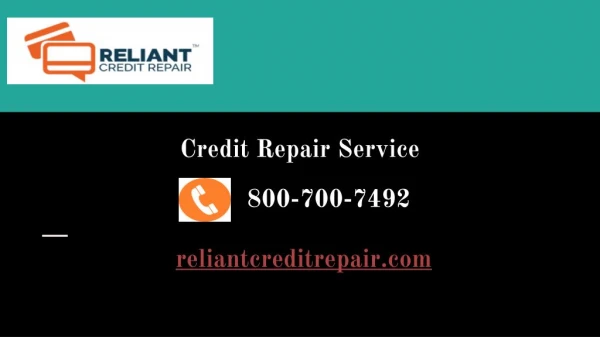 Benefit of Credit Repair Service - Reliant Credit Repair