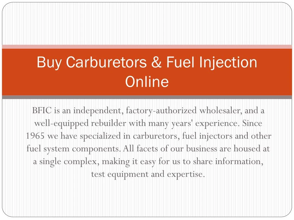 buy carburetors fuel injection online