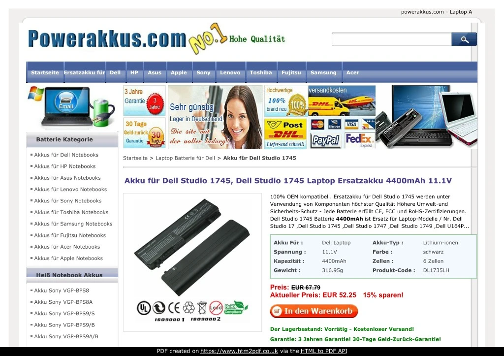 powerakkus com laptop akkus online shop