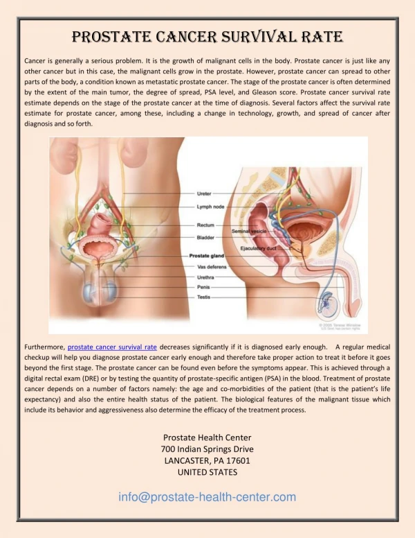 Prostate Cancer Survival Rate