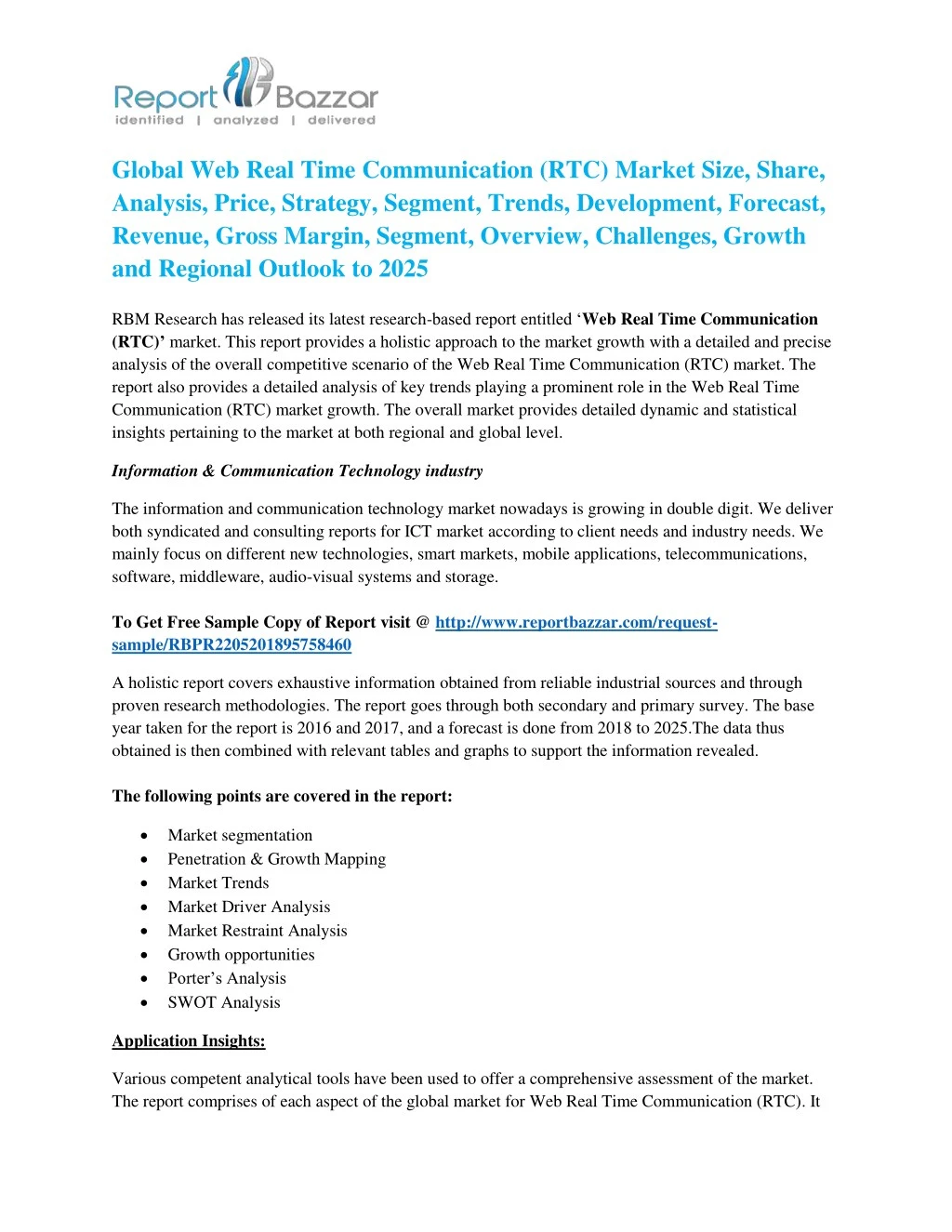 global web real time communication rtc market