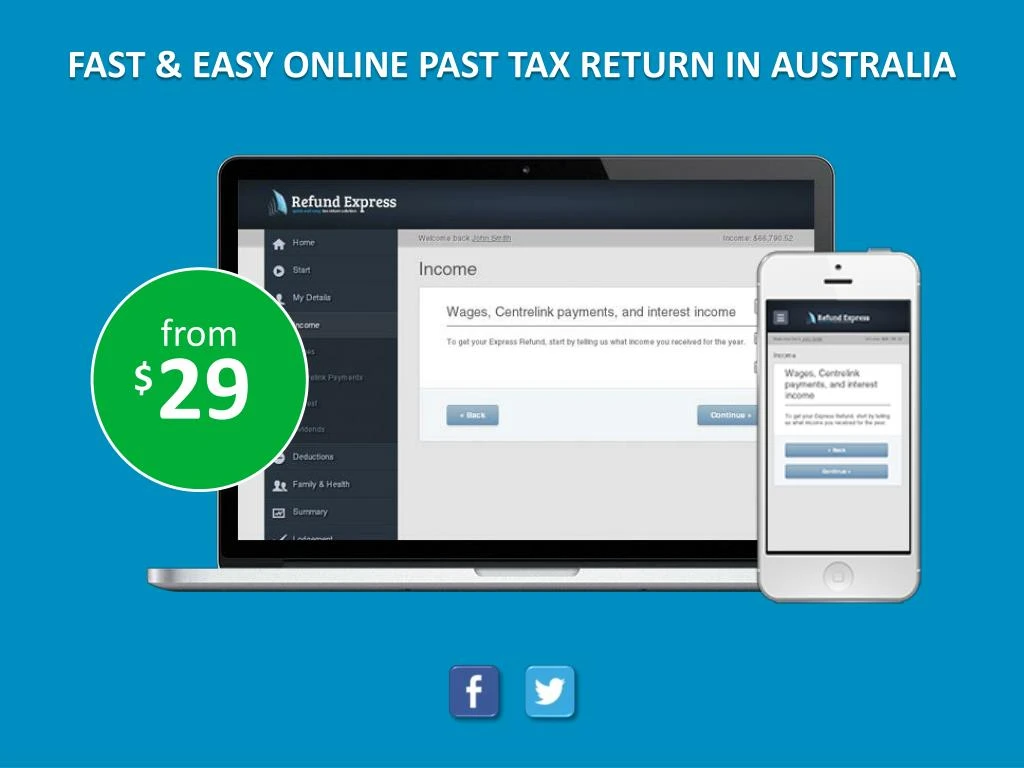 fast easy online past tax return in australia