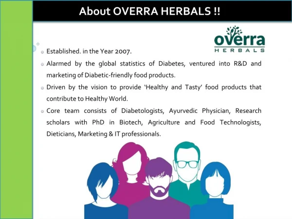 Overra herbals | Low GI Products