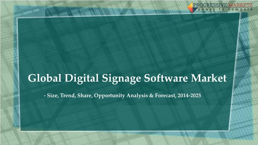 global digital signage software market