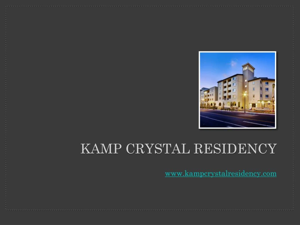 kamp crystal residency