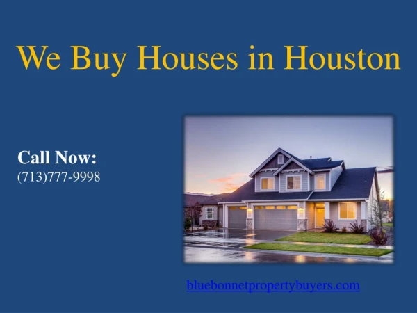 We Buy Houses in Houston Fast - Houston Home Buyers