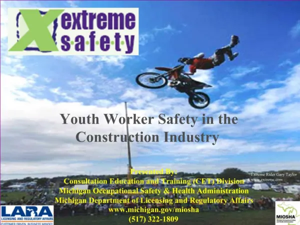 Youth Worker Safety in the Construction Industry