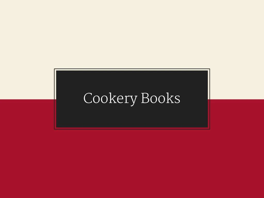 cookery books