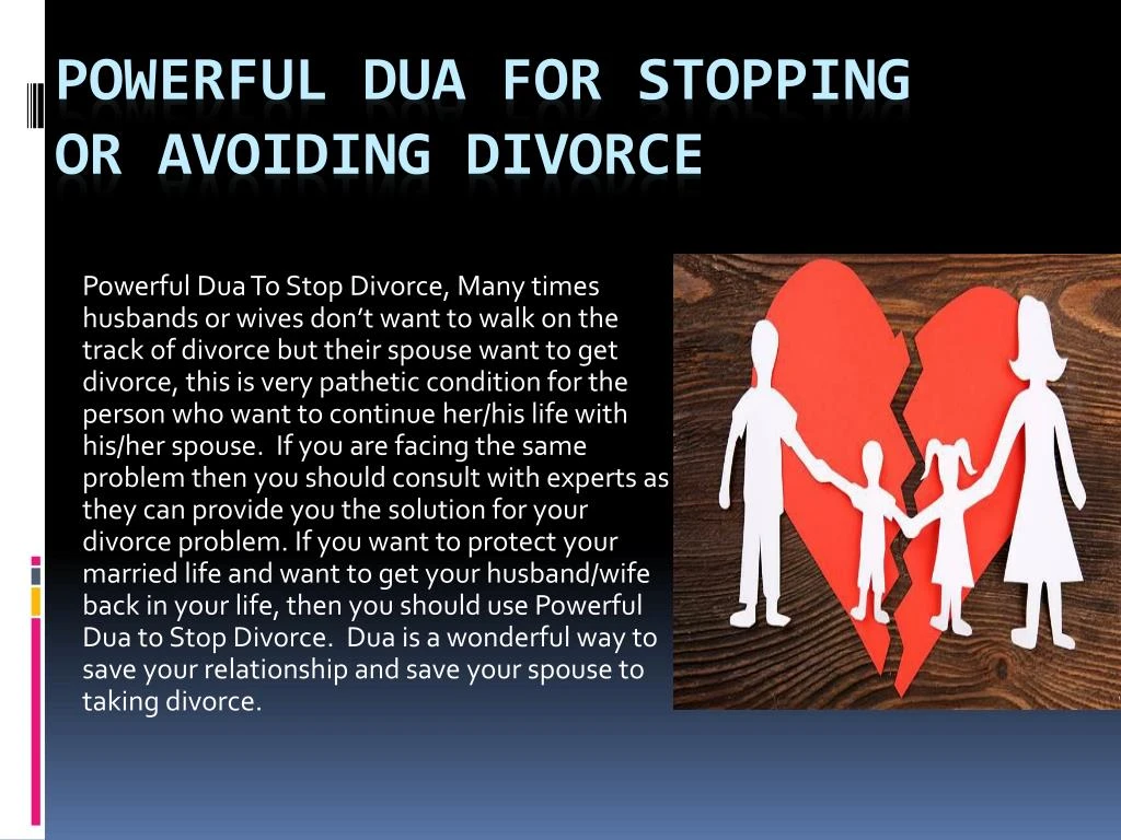 powerful dua for stopping or avoiding divorce