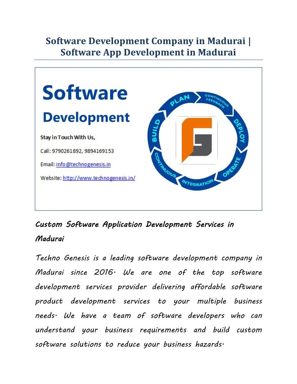 software development company in madurai software