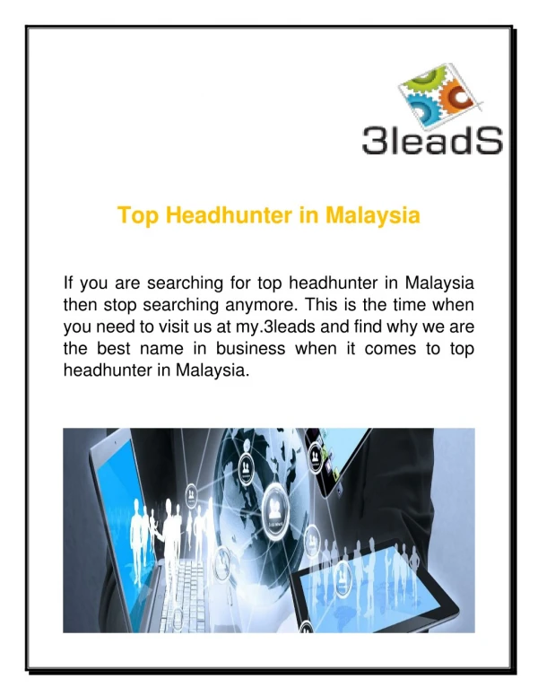 Top Headhunter in Malaysia