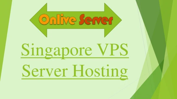 Reliable Singapore VPS Server Hosting Plans
