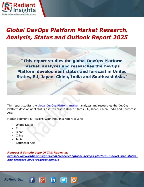 Global DevOps Platform Market Research, Analysis, Status and Outlook Report 2025
