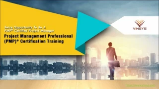 PMP Certification Training Course in Bangalore by Vinsys PPT - slide 1