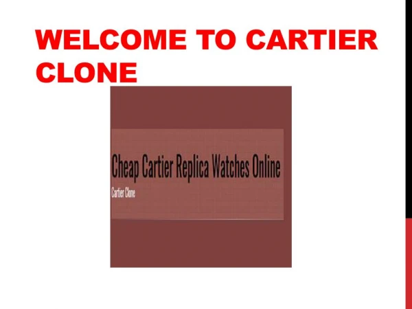 Cartier Santos Replica Watches Online | Cartier Clone
