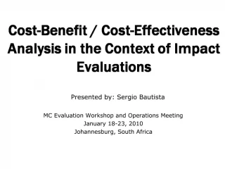 Cost-Benefit - slide 1