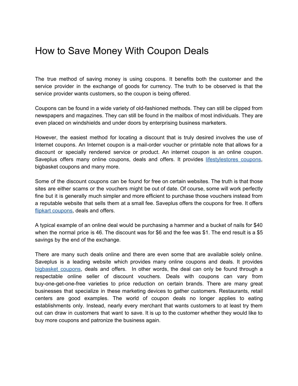 how to save money with coupon deals