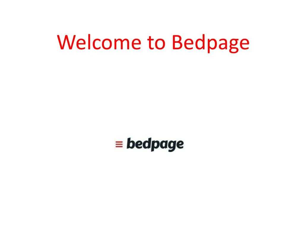 welcome to b edpage