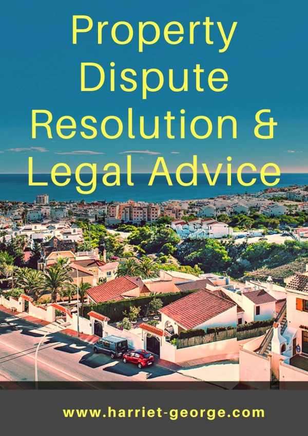 Property Dispute Resolution & Legal Advice