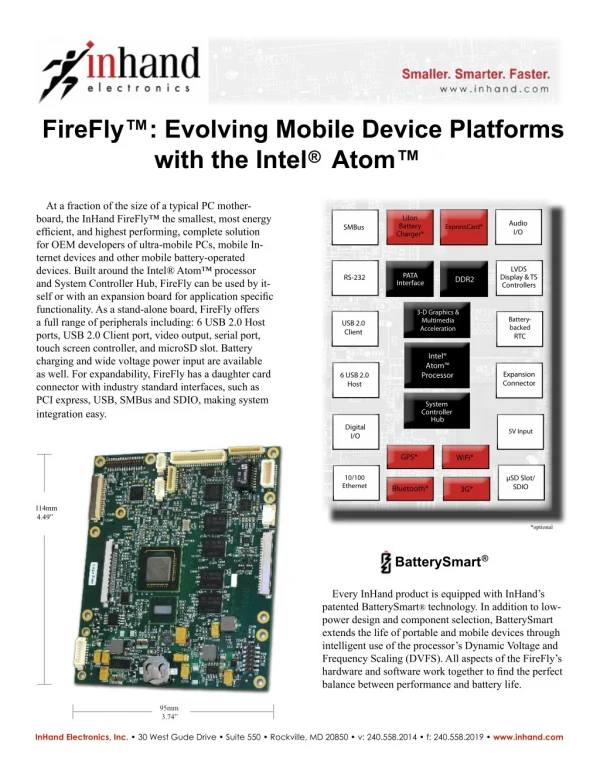 FireFly™: Evolving Mobile Device Platforms