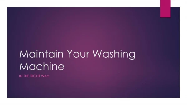 Washing Machine Repair Center