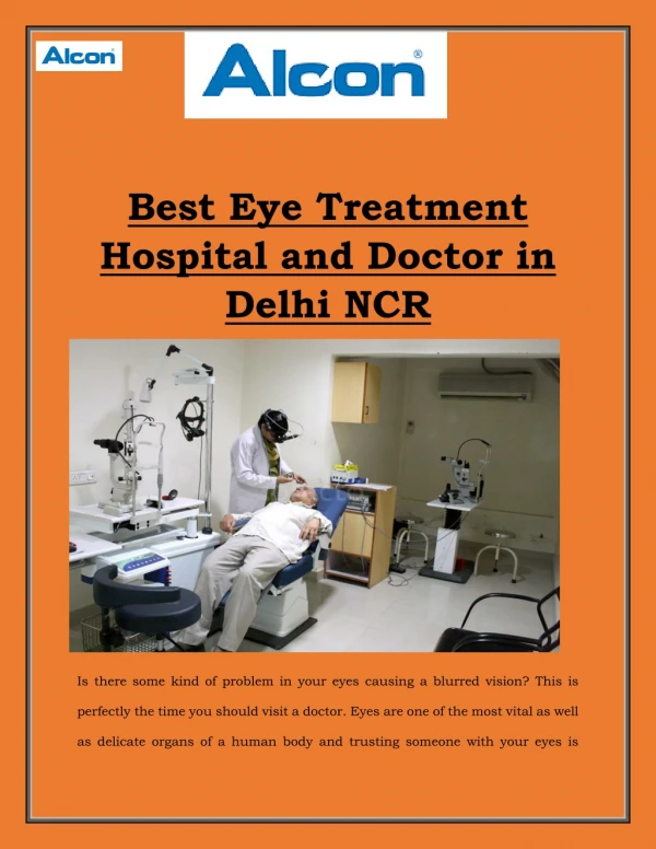 Best Eye Treatment Hospital and Doctor in Delhi NCR