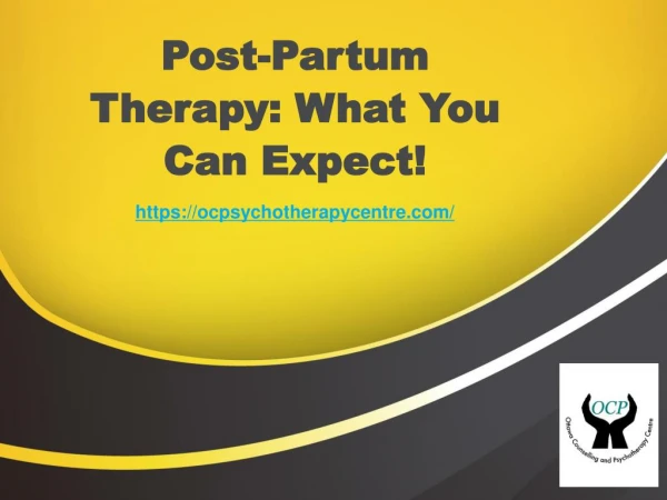Post-Partum Therapy: What You Can Expect!