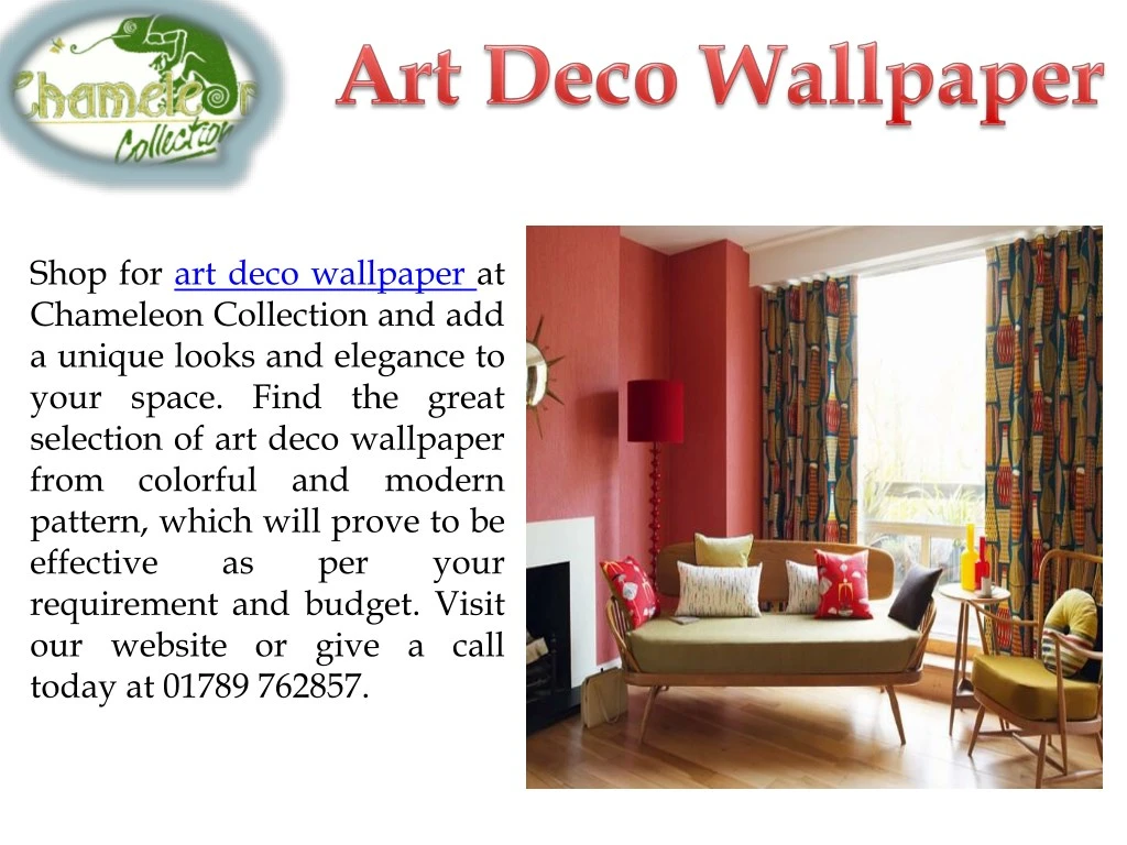 shop for art deco wallpaper at chameleon