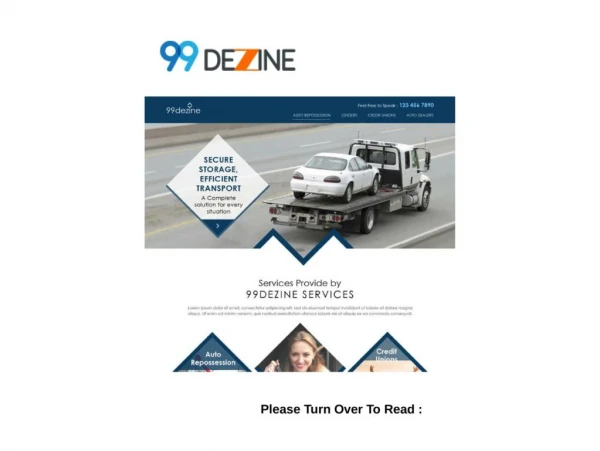 Find Best Automotive Website Themes & templates from 99Dezine