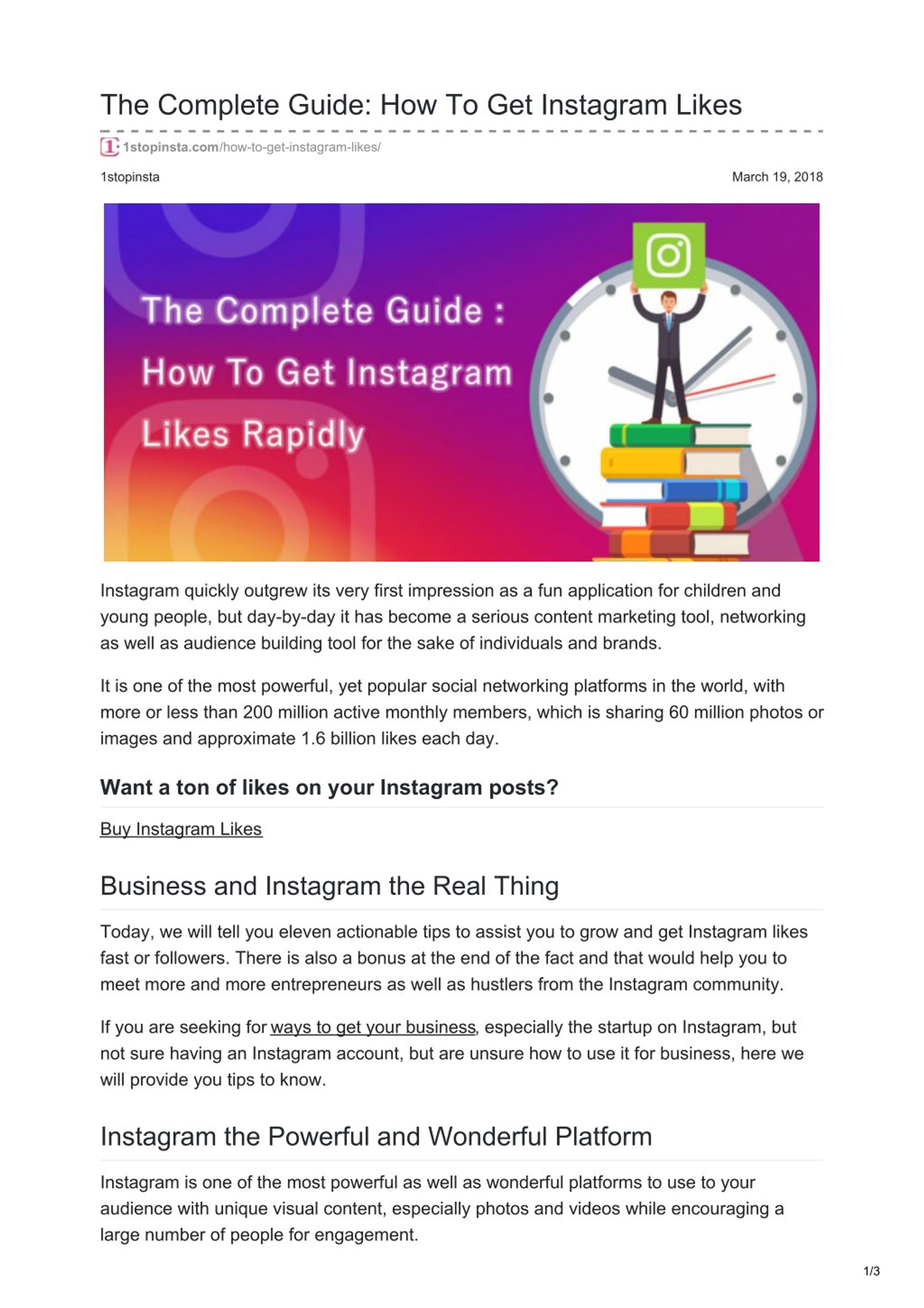 PPT - The complete guide how to get Instagram likes PowerPoint ...