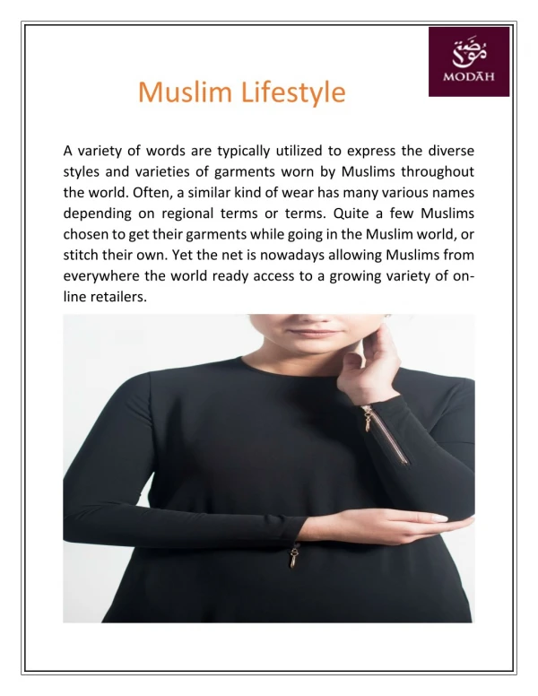 Best Muslim Lifestyle in canada- Modah