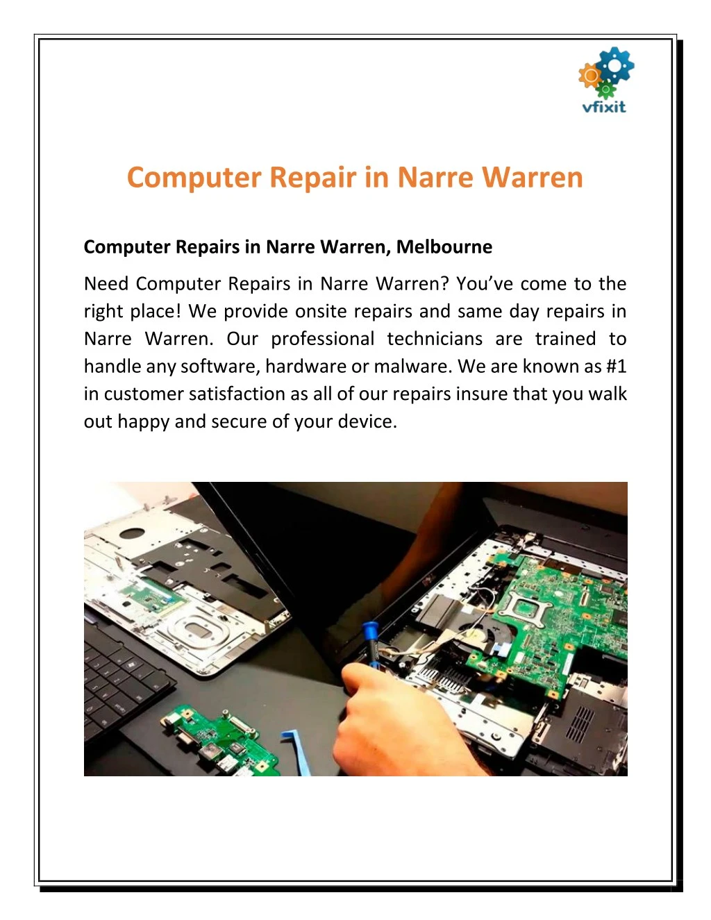 computer repair in narre warren