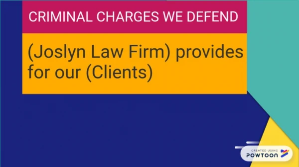 Criminal Lawyer Cincinnati Joslyn Law