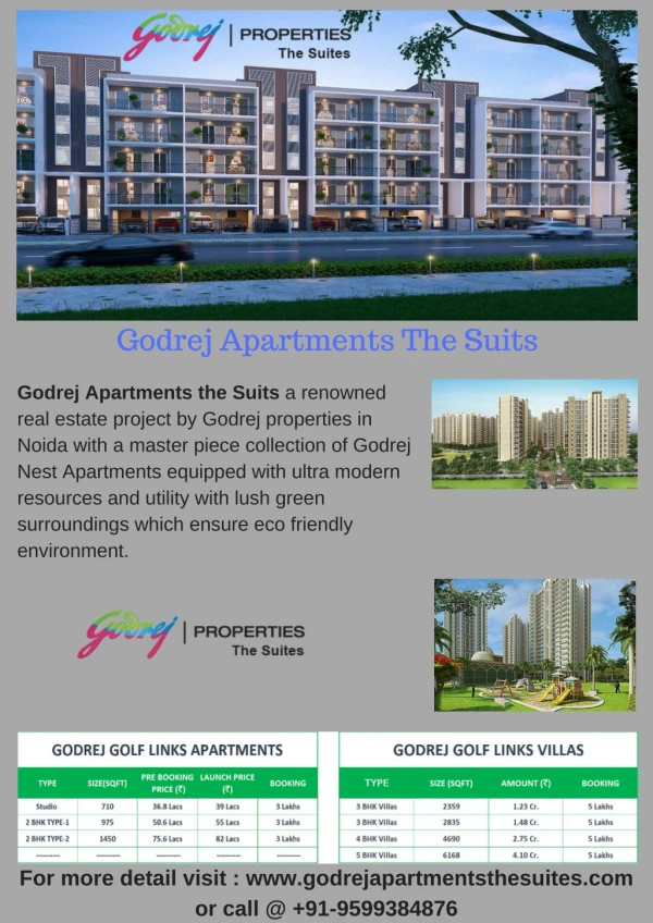 Godrej apartments the suites with master piece collection of lavish flats