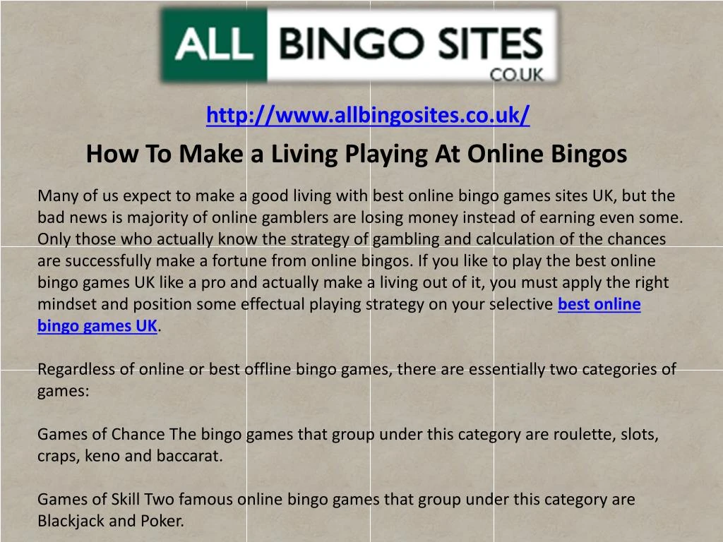 http www allbingosites co uk