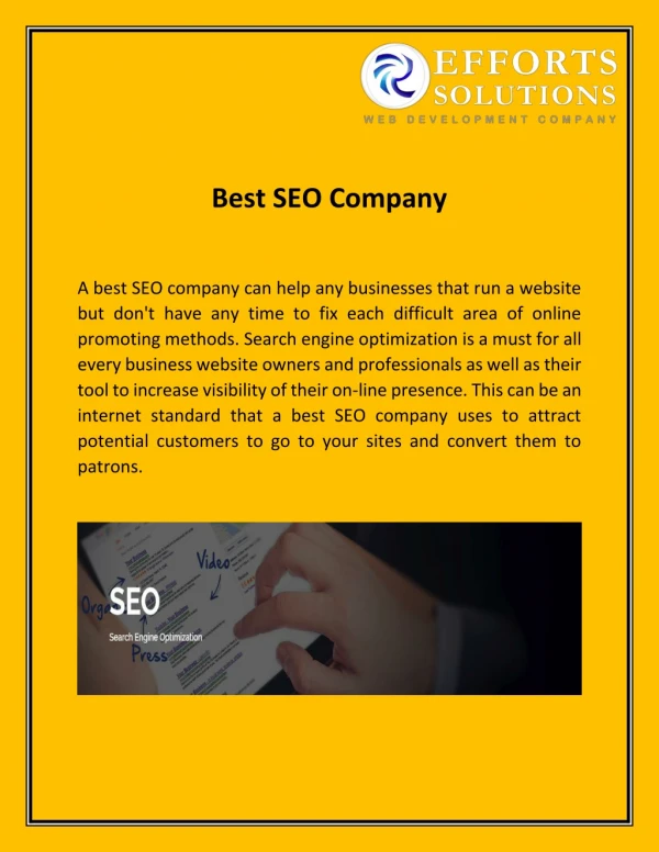 Best SEO Company in UAE