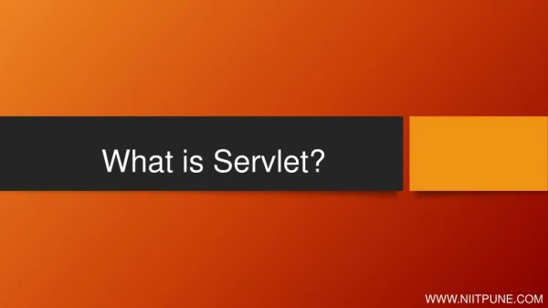 What is SERVLET in java