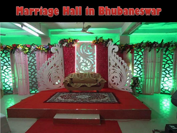 marriage hall in bhubaneswar