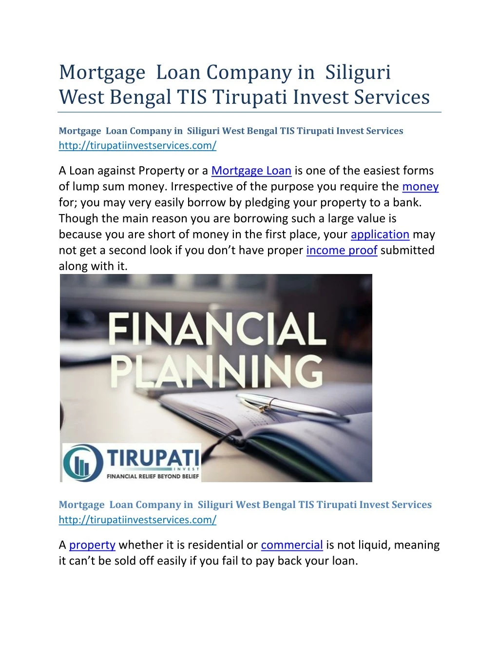mortgage loan company in siliguri west bengal