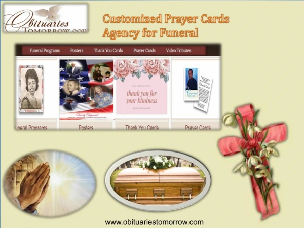 Customized Prayer Cards Agency for Funeral