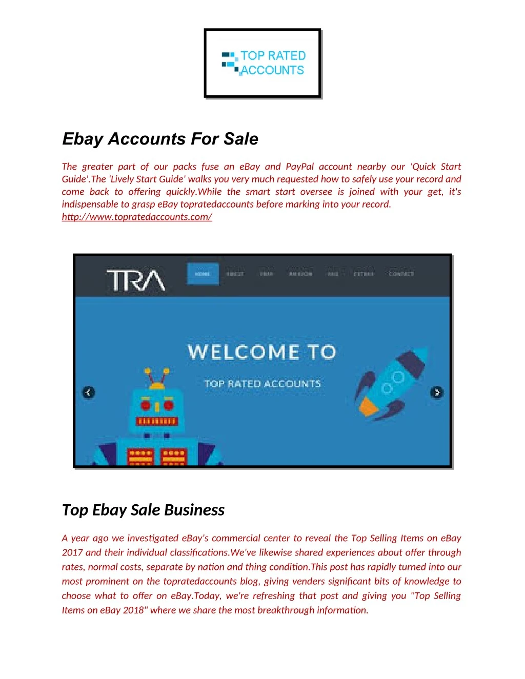 ebay accounts for sale