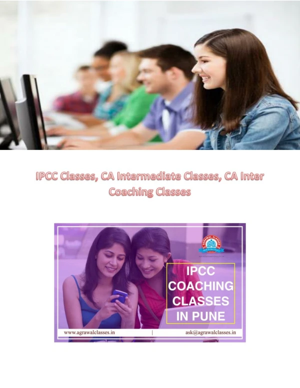 IPCC Classes,CA Intermediate Classes,CA Inter Coaching Classes