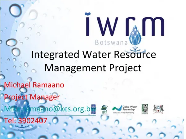 Integrated Water Resource Management Project