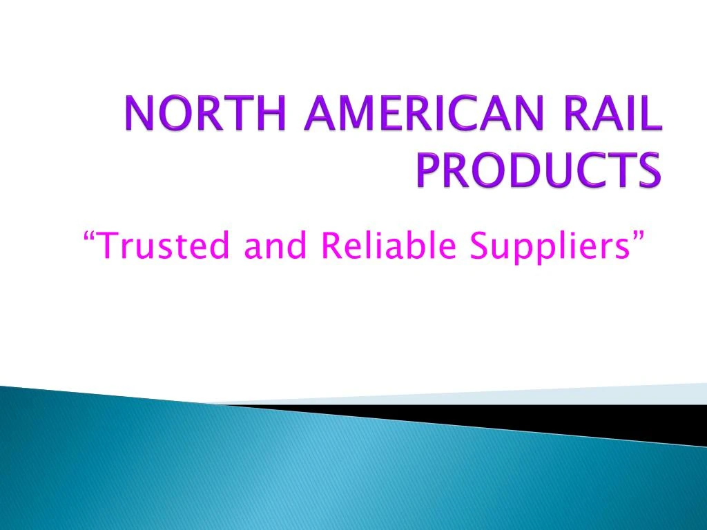 north american rail products