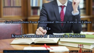 Best Divorce Lawyer in Lahore Pakistan