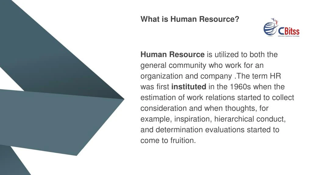 what is human resource human resource is utilized